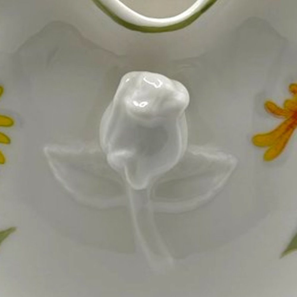Vtg Sugar Bowl: Chrysanthemum Original Water Color by Eda for Seymour Mann Gift - Picture 4 of 10